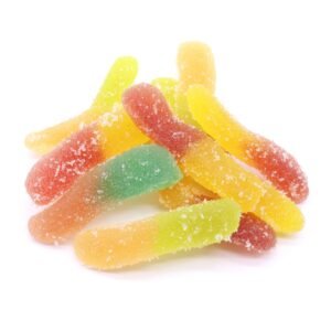 20mg THC Gummies – Sour Neon Worms